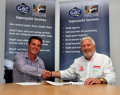Image forTeam Britannia signs major Partnership Deal with GAC Pindar Superyacht Services